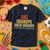 Funny Dad Great Grandpa For Fathers Day Kids T-Shirt thumb 3