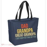 Funny Dad Great Grandpa For Fathers Day Tote Bag thumb 2