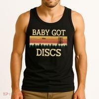 Funny Disc Golf Humor Golfer Pun Couples Tank Top thumb 3