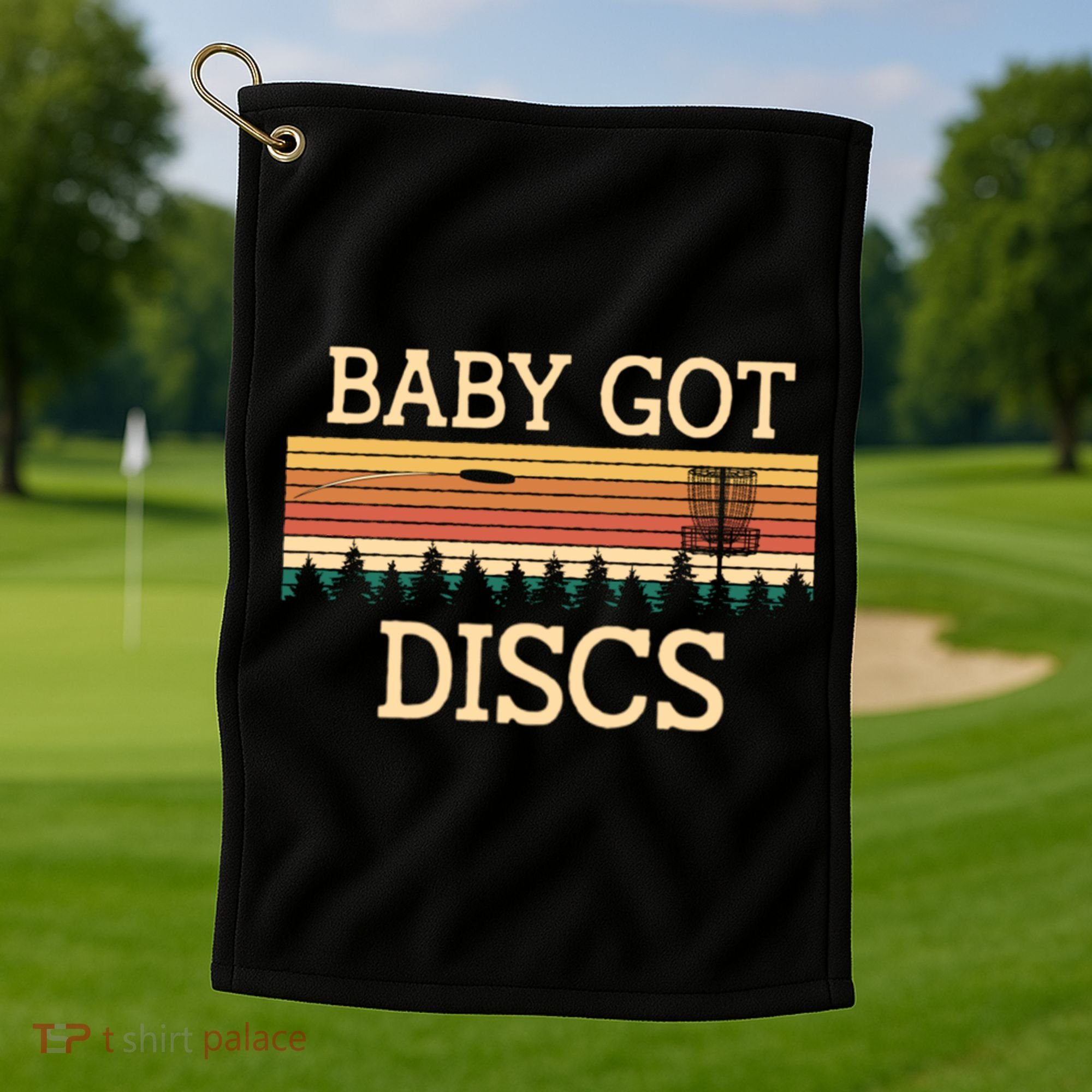 Funny Disc Golf Humor Golfer Pun Couples Golf Towel