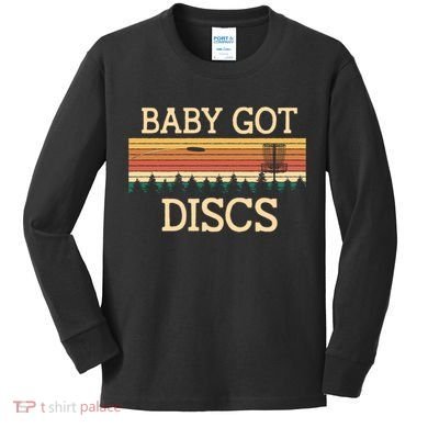 Funny Disc Golf Humor Golfer Pun Couples Kids Long Sleeve Shirt