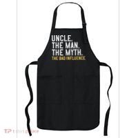 Father's Day Gift Uncle The Man The Myth The Bad Influence Apron thumb 0