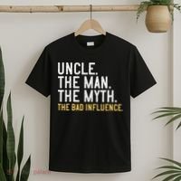 Father's Day Gift Uncle The Man The Myth The Bad Influence T-Shirt thumb 2