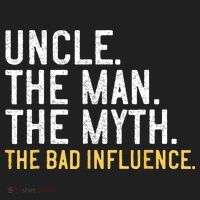 Father's Day Gift Uncle The Man The Myth The Bad Influence Beanie thumb 2