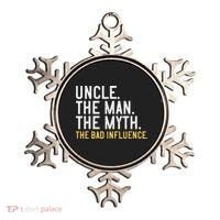 Father's Day Gift Uncle The Man The Myth The Bad Influence Ornament thumb 0