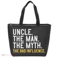 Father's Day Gift Uncle The Man The Myth The Bad Influence Tote Bag thumb 0