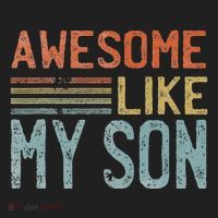 Fathers Day Gift Funny Dad Awesome Like My Son Beanie thumb 2