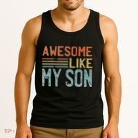 Fathers Day Gift Funny Dad Awesome Like My Son Tank Top thumb 3