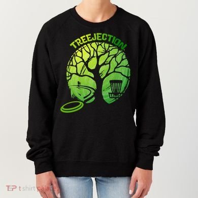 Funny Disc Golf Graphic Tree Gift Women's Sweatshirt
