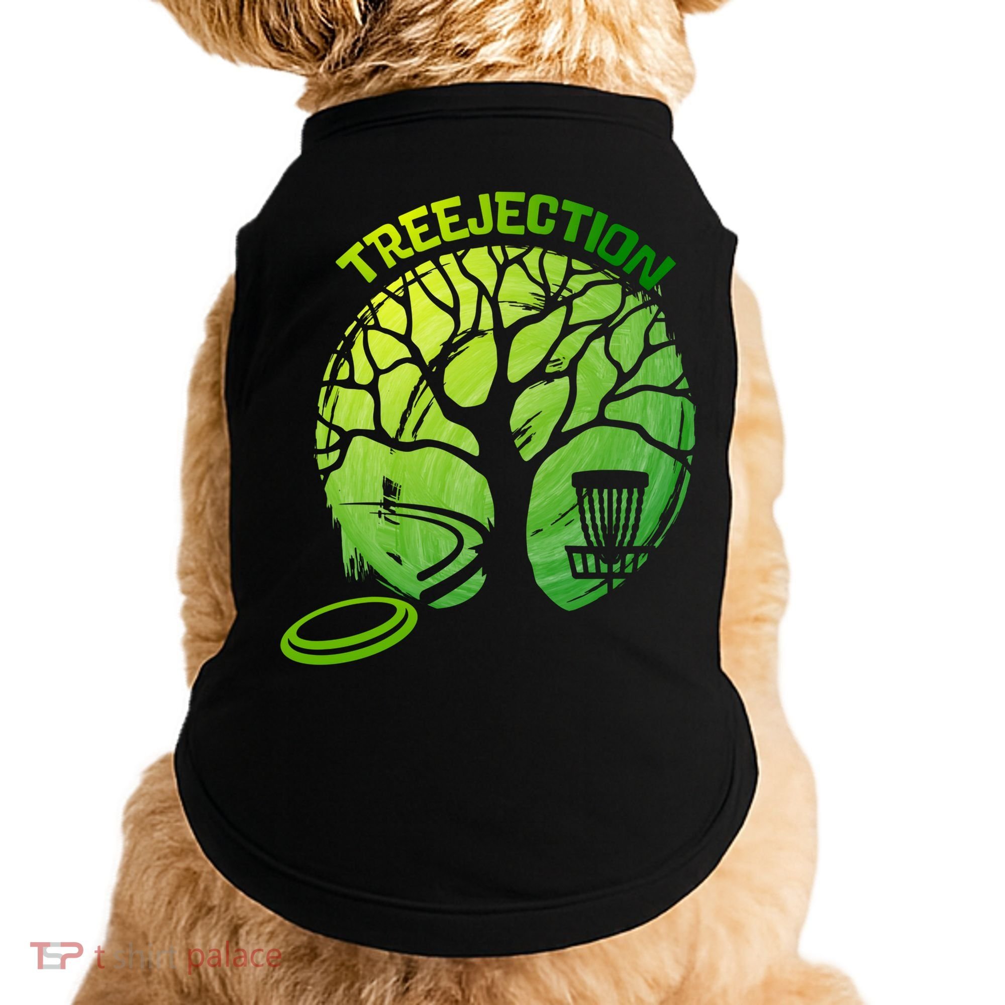 Funny Disc Golf Graphic Tree Gift Doggie Tank