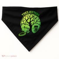 Funny Disc Golf Graphic Tree Gift USA-Made Doggie Bandana thumb 0