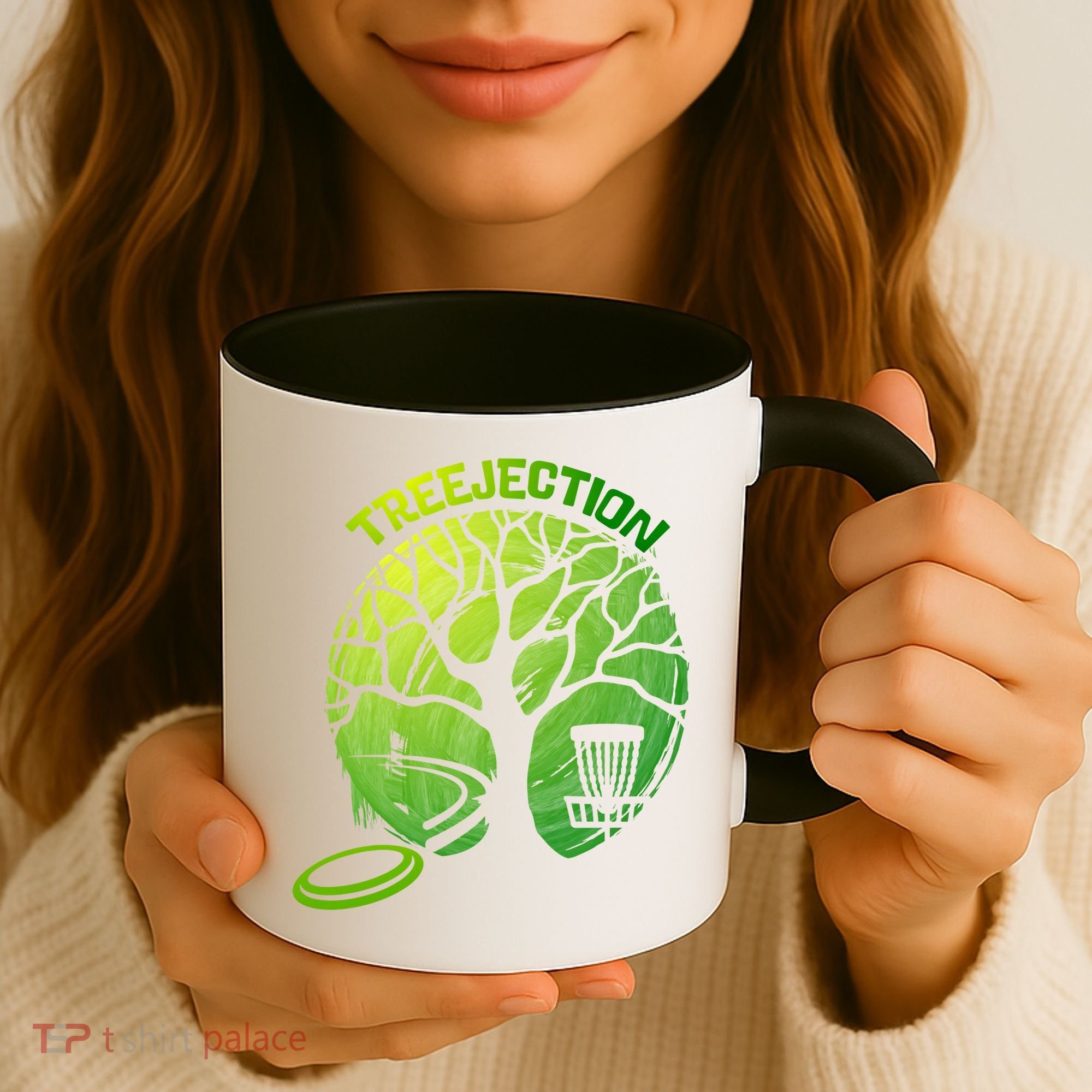 Funny Disc Golf Graphic Tree Gift Coffee Mug