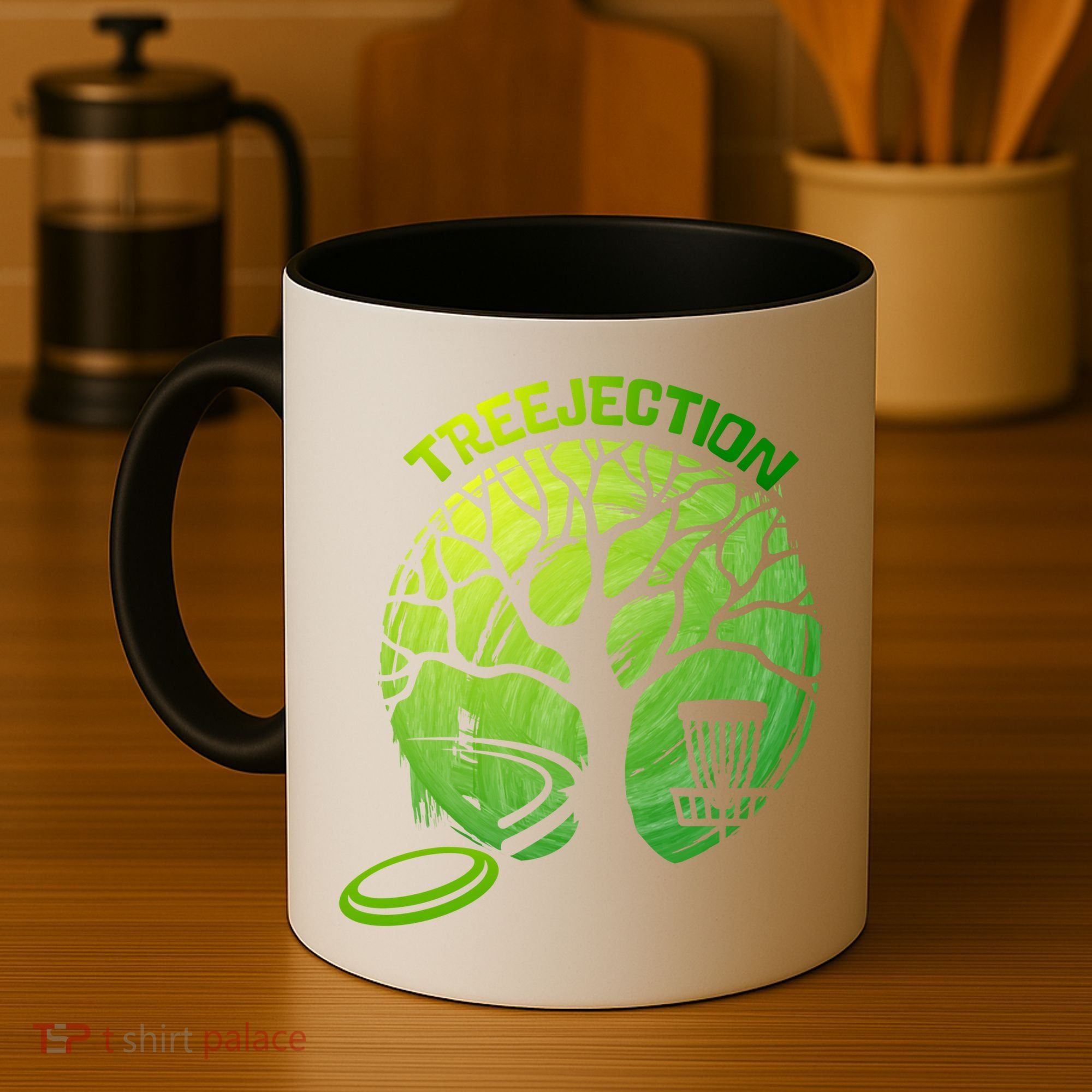 Funny Disc Golf Graphic Tree Gift Coffee Mug