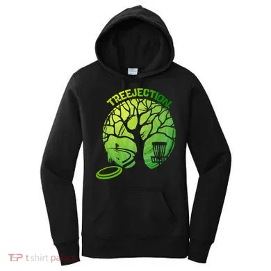 Funny Disc Golf Graphic Tree Gift Women's Hoodie