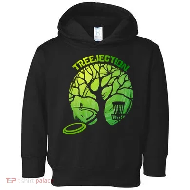 Funny Disc Golf Graphic Tree Gift Toddler Hoodie