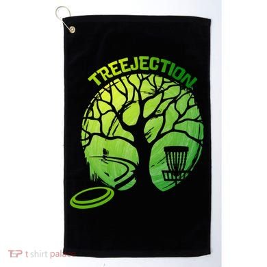 Funny Disc Golf Graphic Tree Gift Golf Towel