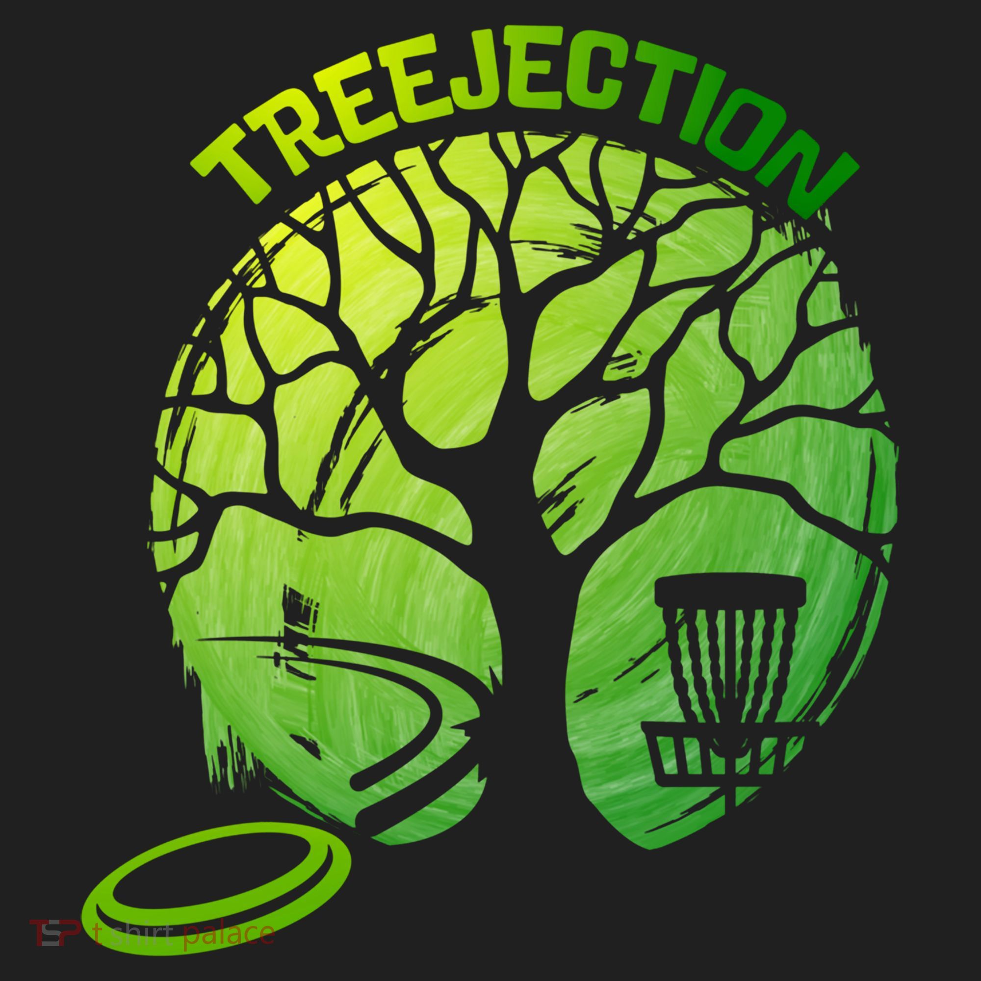 Funny Disc Golf Graphic Tree Gift Golf Towel