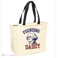 Founding Daddy George Washington Tote Bag thumb 2