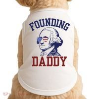 Founding Daddy George Washington Doggie Tank thumb 0