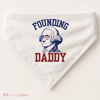 Founding Daddy George Washington USA-Made Doggie Bandana