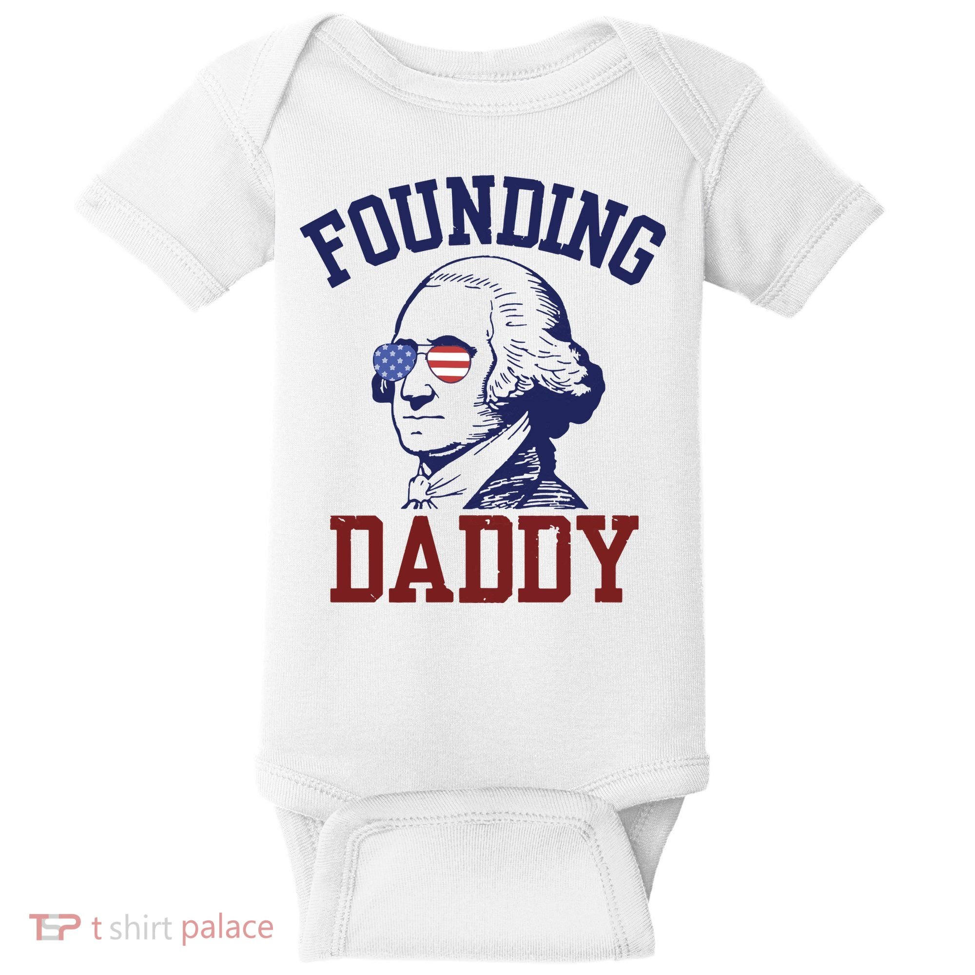 Founding Daddy George Washington Baby Bodysuit