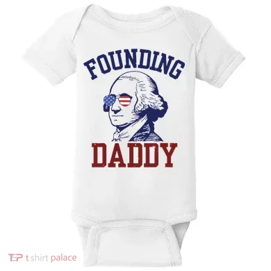 Founding Daddy George Washington Baby Bodysuit