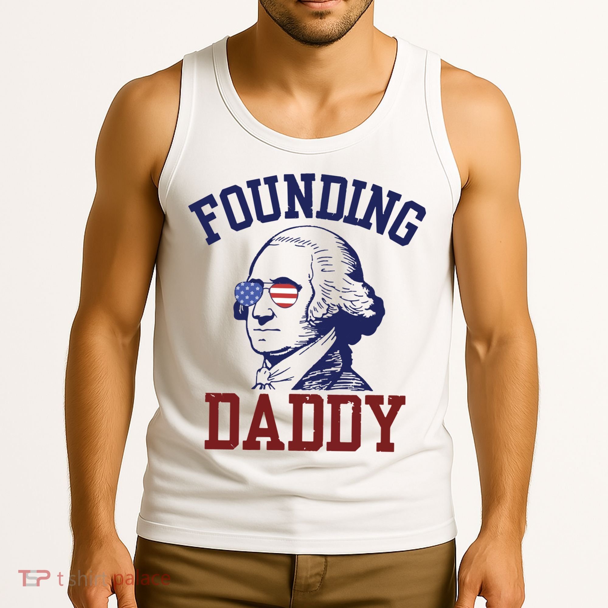 Founding Daddy George Washington Tank Top