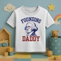 Founding Daddy George Washington Toddler T-Shirt thumb 3