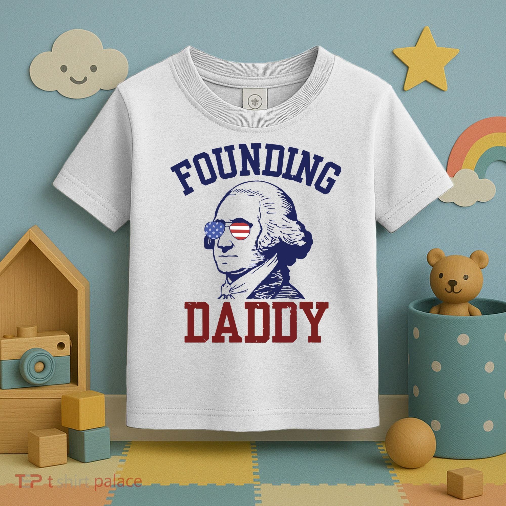 Founding Daddy George Washington Toddler T-Shirt