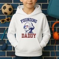 Founding Daddy George Washington Kids Hoodie thumb 2
