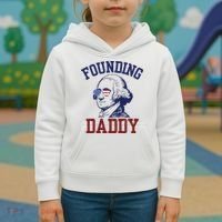 Founding Daddy George Washington Kids Hoodie thumb 3