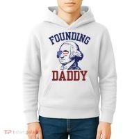 Founding Daddy George Washington Kids Hoodie thumb 4
