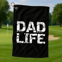 FatherS Day Gift For New Dads From Distressed Dad Life Gift Golf Towel thumb 1