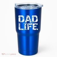 FatherS Day Gift For New Dads From Distressed Dad Life Gift Tumbler thumb 0