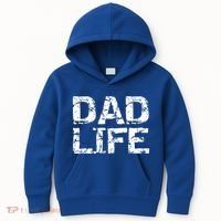 FatherS Day Gift For New Dads From Distressed Dad Life Gift Kids Hoodie thumb 0
