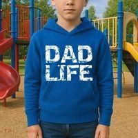 FatherS Day Gift For New Dads From Distressed Dad Life Gift Kids Hoodie thumb 2