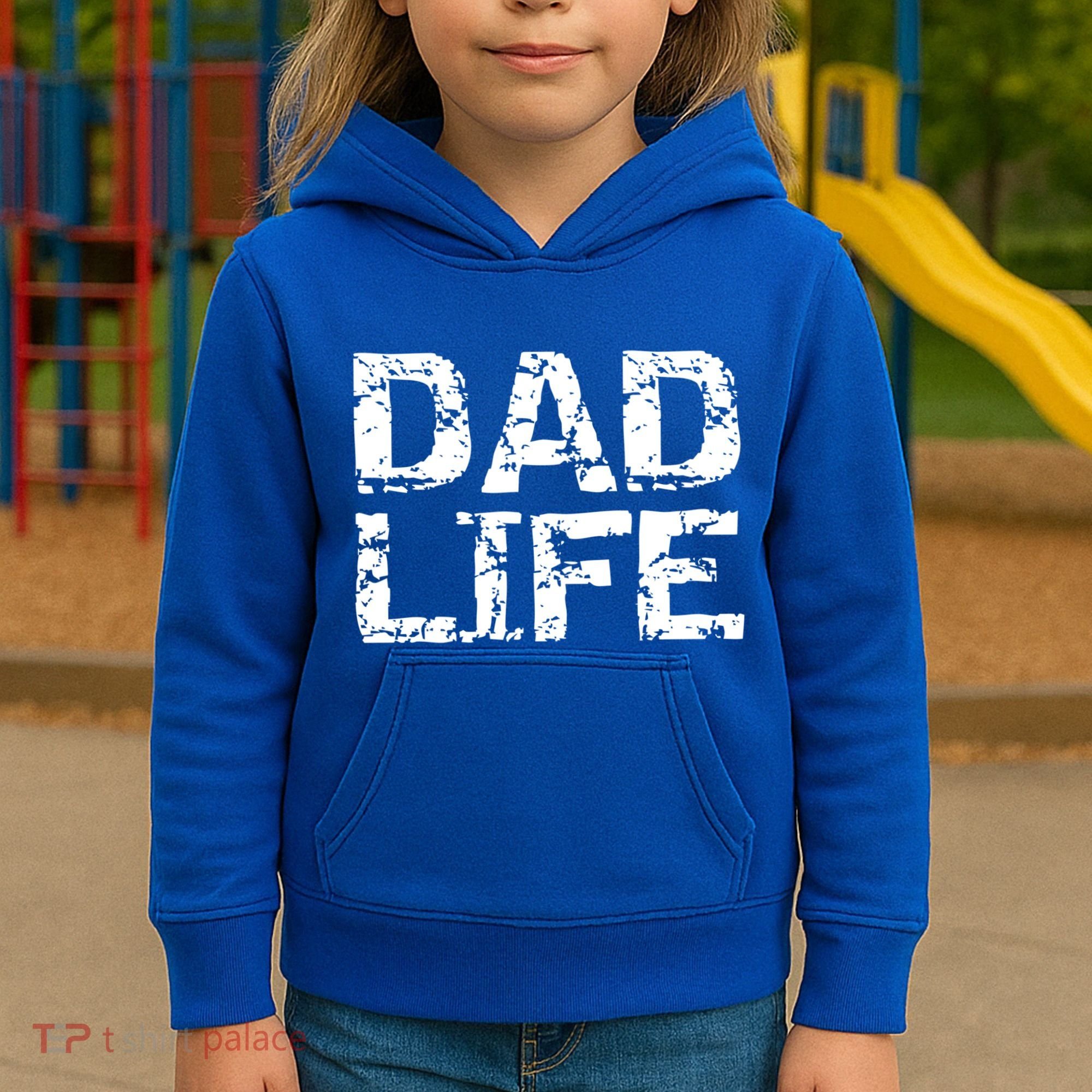 FatherS Day Gift For New Dads From Distressed Dad Life Gift Kids Hoodie