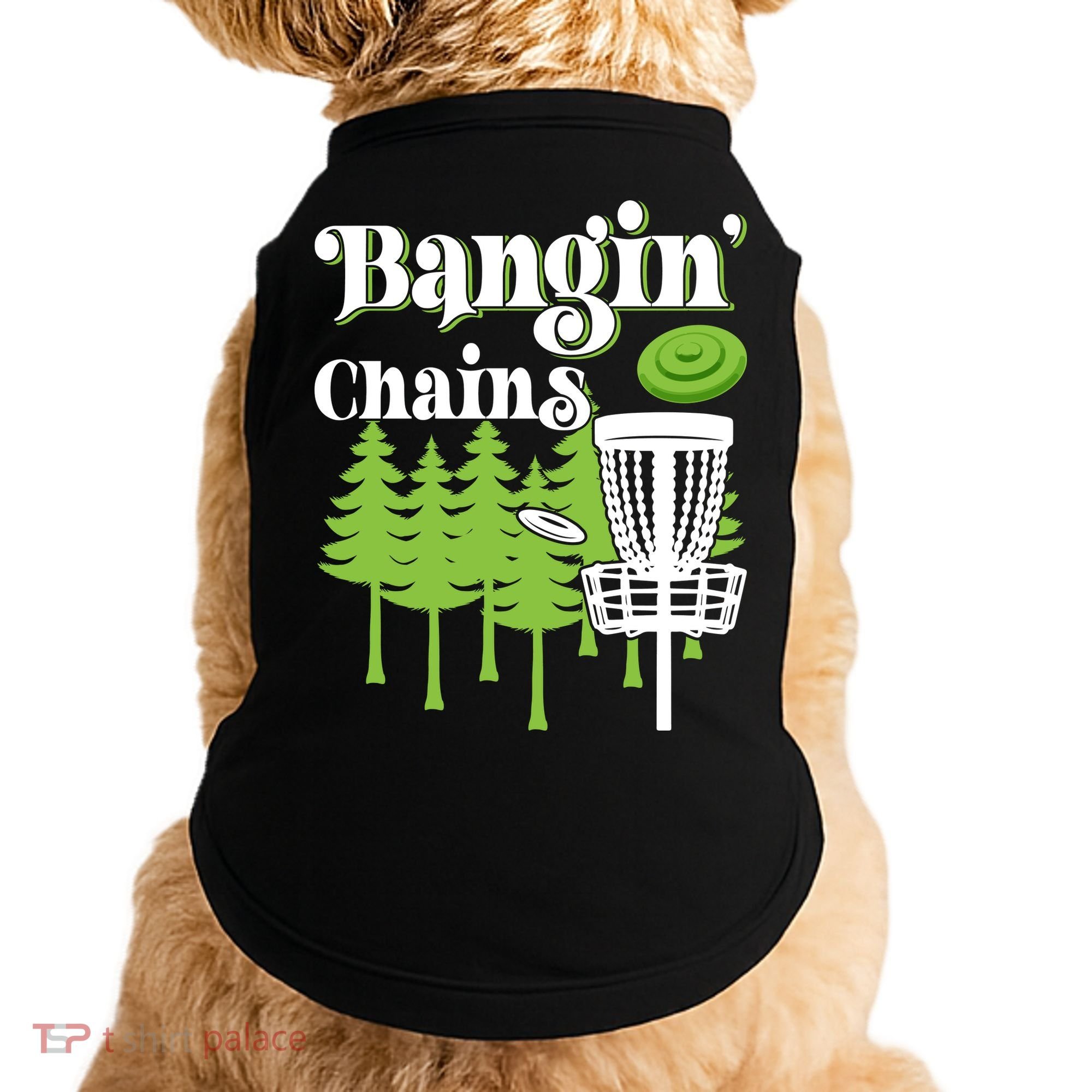 Funny Disc Golf Player Saying I Bangin' Chains Doggie Tank