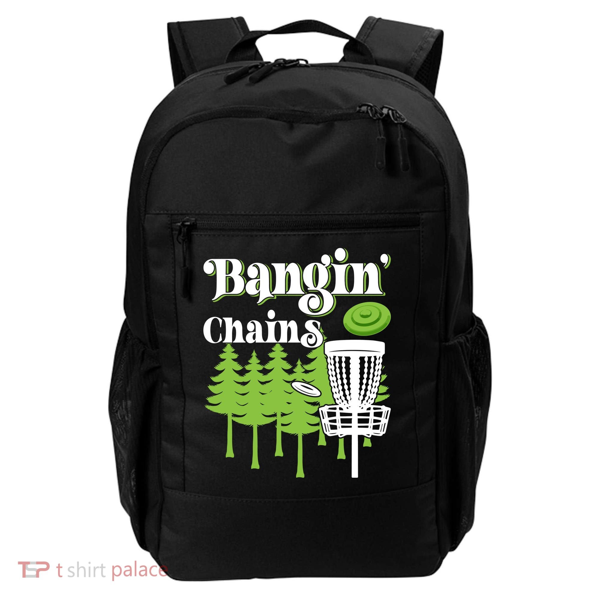 Funny Disc Golf Player Saying I Bangin' Chains Backpack