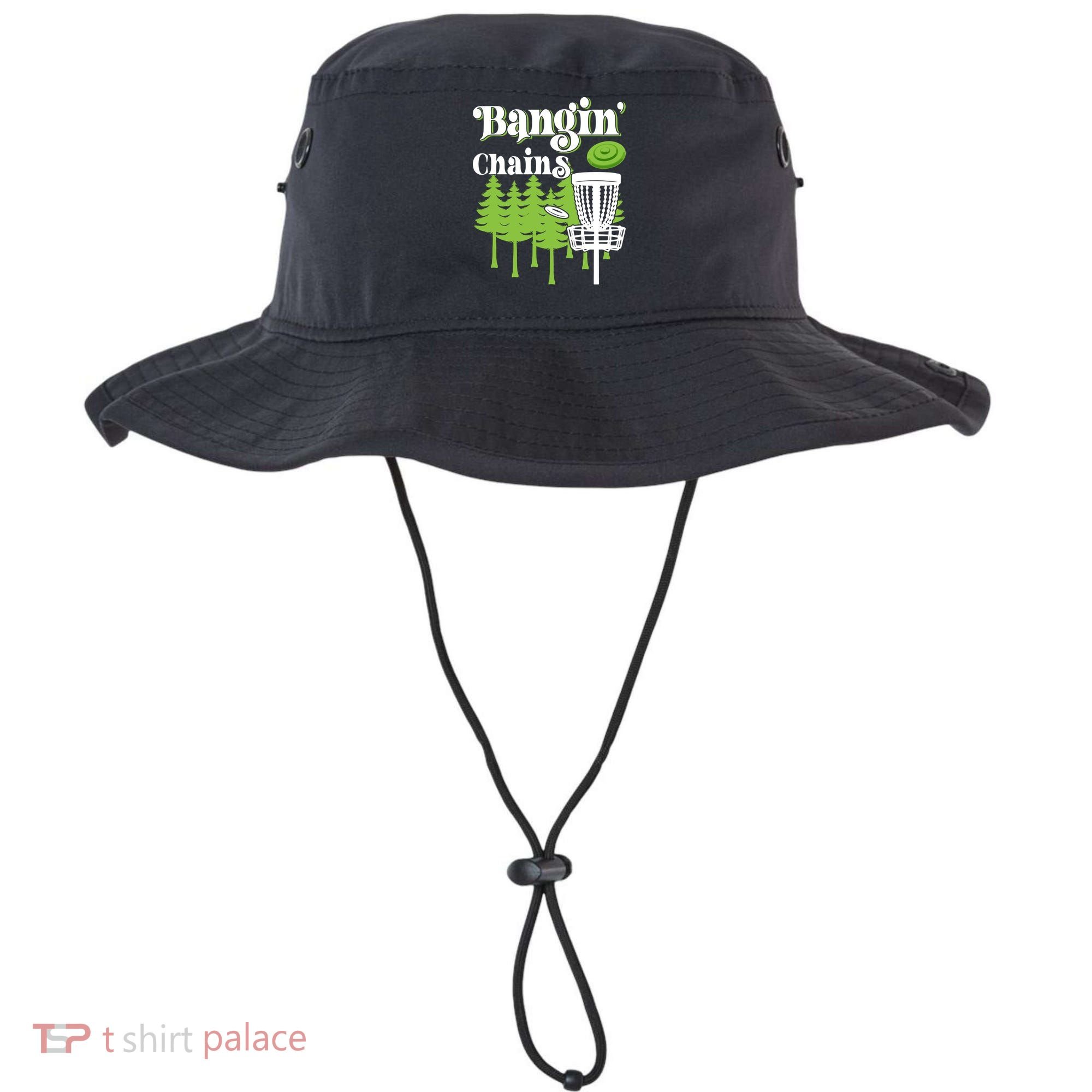 Funny Disc Golf Player Saying I Bangin' Chains Bucket Hat
