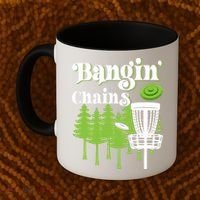 Funny Disc Golf Player Saying I Bangin' Chains Coffee Mug thumb 2