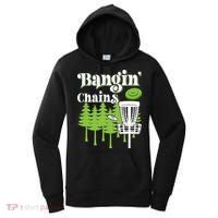 Funny Disc Golf Player Saying I Bangin' Chains Women's Hoodie thumb 0