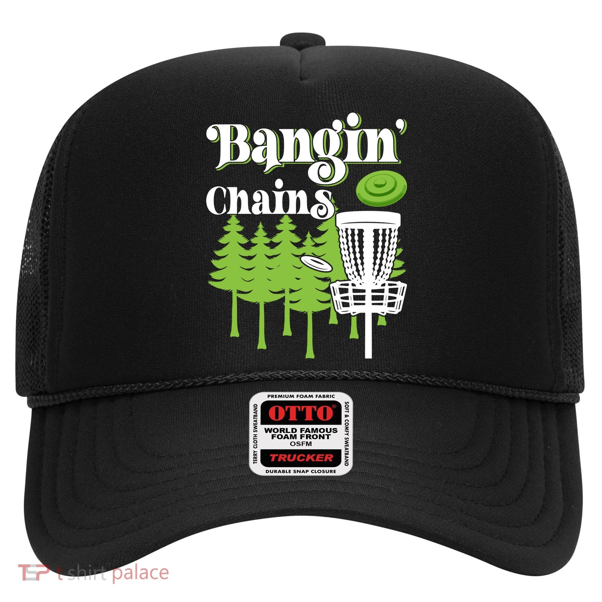 Funny Disc Golf Player Saying I Bangin' Chains Hat