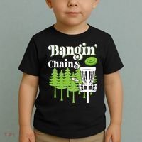 Funny Disc Golf Player Saying I Bangin' Chains Toddler T-Shirt thumb 2