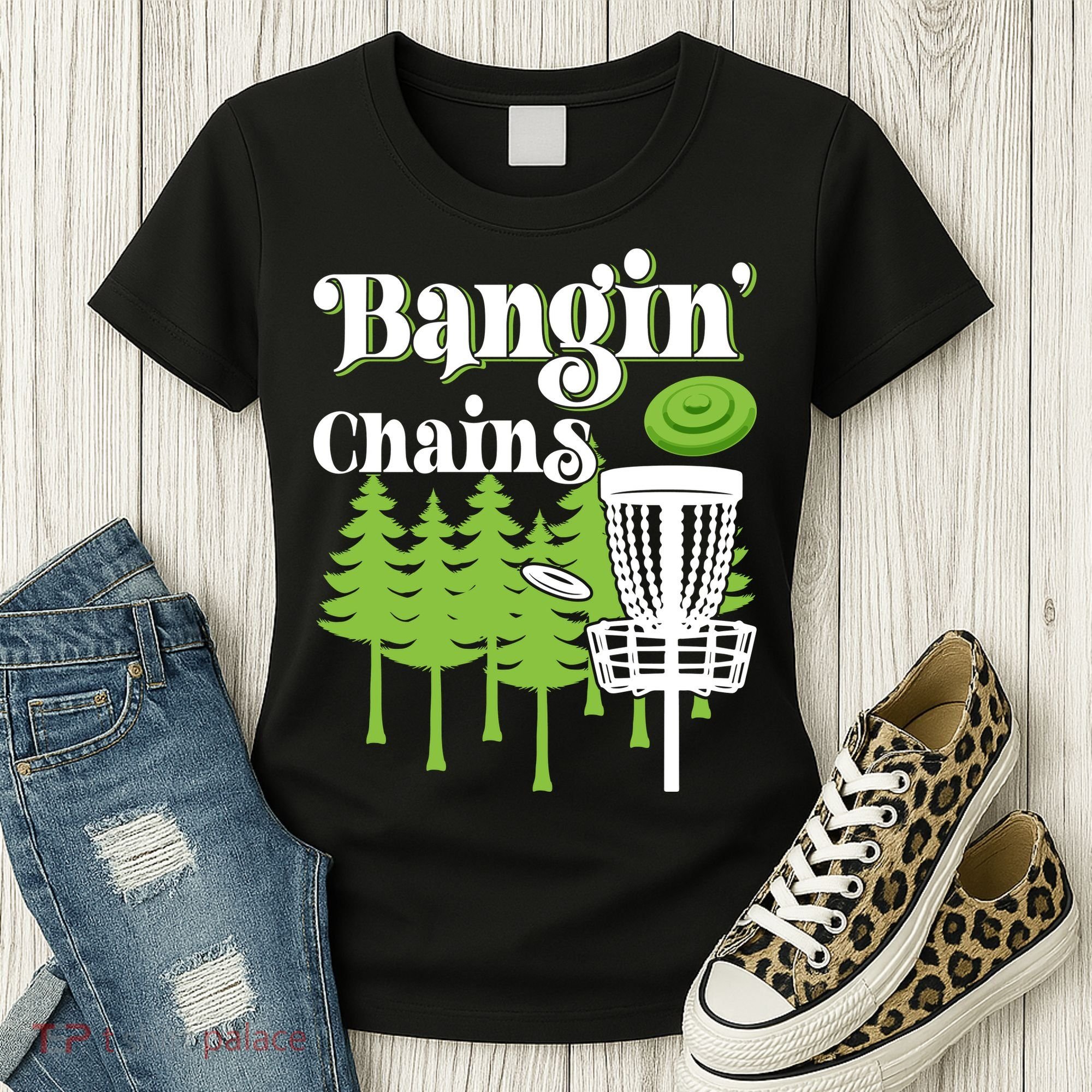Funny Disc Golf Player Saying I Bangin' Chains Women's T-Shirt