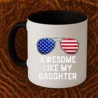 Fathers Day Gift Funny Dads Awesome Like My Daughter Coffee Mug thumb 2