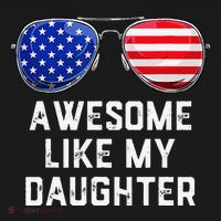 Fathers Day Gift Funny Dads Awesome Like My Daughter Ornament thumb 1