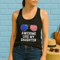Fathers Day Gift Funny Dads Awesome Like My Daughter Women's Tank Top thumb 2