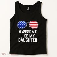 Fathers Day Gift Funny Dads Awesome Like My Daughter Tank Top thumb 2