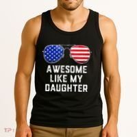 Fathers Day Gift Funny Dads Awesome Like My Daughter Tank Top thumb 3